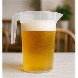 Jarra Inyectada Traslúcida PP 1.000 ml (10 Unidades)