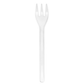 Minitenedor Plastico Degustacion Transp. 100 mm (50 Uds)