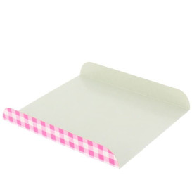 Bandeja de Carton Rosa para Gofres 15x13cm (100 Uds)