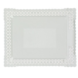 Bandeja de Carton Blonda Blanca 22x27 cm (100 Uds)