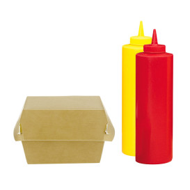 Peras para Salsas Plástico Rojo 720ml (6 Uds)