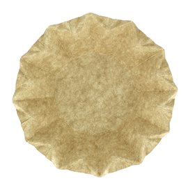 Plato Hondo de Cartón Kraft "Flower" Ø16cm 245g/m² (50 Uds)
