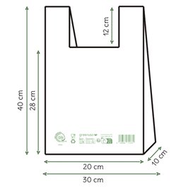 Bolsa Camiseta Home Compost “Classic” 30x40cm (100 Uds)