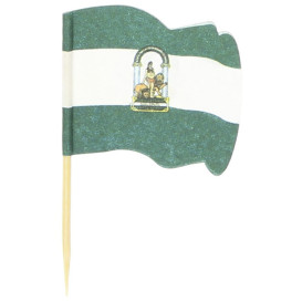 Pinchos Banderita "Andalucía" 65mm (14.400 Uds)