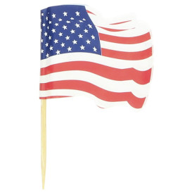 Pinchos Banderita "USA" 65mm (14.400 Uds)