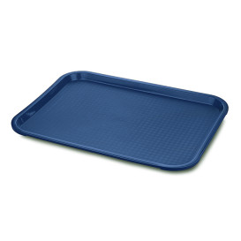 Bandeja de Plastico Fast Food Azul 27,5x35,5cm (1 Uds)