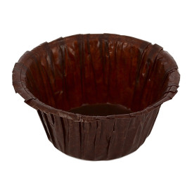 Cápsulas para Cupcakes 4,9x3,8x7,5cm Marrón (1.400 Uds)