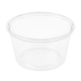 Tarrina de Plástico PP Transparente con Tapa 470ml (50 Uds)