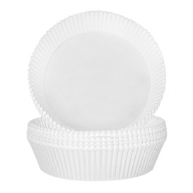 Papel Kraft para Freidora de Aire Blanco 90g Ø22x4cm (50 Uds)