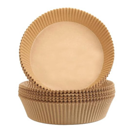 Papel Kraft para Freidora de Aire 40g Ø16x4cm (50 Uds)