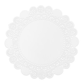 Rodal de Papel Calado Blanco Litos Ø14cm (250 Uds)