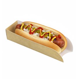Cuña Kraft Hot Dog 17x5x3,5cm (100 Uds)
