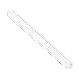 Agitador de Plástico para Café Transparente 9cm (100 Uds)