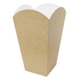 Caja Palomitas Mediana Kraft 90g 7,8x10,5x18cm (25 Uds)