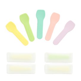 Cucharita Cartón Enfundada para Helado ‘'Tutti Frutti'’ 9cm (500 Uds)