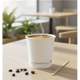 Vaso de Cartón "Go Green" Blanco 75ml (50 Uds)