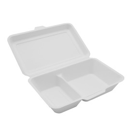Envase Hamburguesa Caña de Azúcar 240x125x65mm (50 Uds)