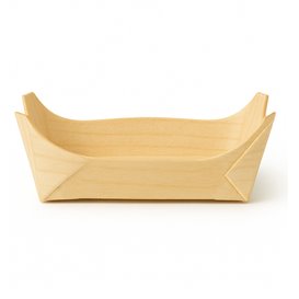 Bandeja de Madera de Abedul 75x75x30mm (1000 Uds)
