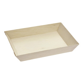 Bandeja de Madera 18x13x2,8cm 500ml (100 Uds)