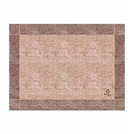Mantel Individual Papel 30x40cm Kraft "Arpillera" 40g (1.000 Uds)