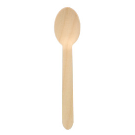 Cuchara de Madera BIO Enfundada 16cm (25 Uds)