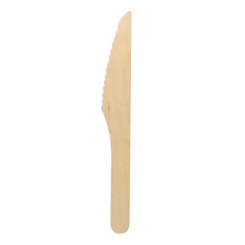 Cuchillo de Madera BIO Enfundado 16,5cm (500 Uds)