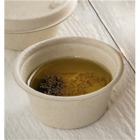 Tarrina de Caña de Azucar Natural Ø6,0cm 60ml (2000 Uds)