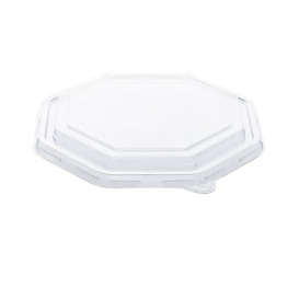 Envase Caña de Azúcar Octogonal con tapa 830 ml 23x23cm (15 Uds)