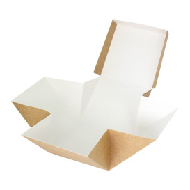 Caja Hamburguesa Gourmet Kraft 13x13x13cm (25 Uds)