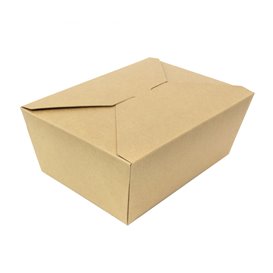 Caja Carton Americana Natural 21,7x21,7x6cm 2910ml (35 Uds)