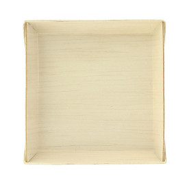 Mini Plato de Madera Cuadrado 7x7x1,5cm (200 Uds)