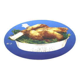Tapa Cartón Envases Redondo para Pollo 935 y 1400ml (125 Uds)