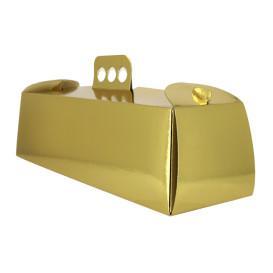 Caja de Carton Metalizada Oro Brazo 12,5x45,5x10,5 cm (100 Uds)