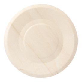Plato de Madera Redondo Ø15,5cm (300 Uds)