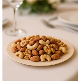 Plato de Madera Redondo Ø15,5cm (300 Uds)