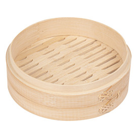 Vaporera de Bambú Maxi Ø20x6cm (32 Uds)