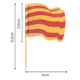 Pinchos Banderita "Cataluña" 65mm (14.400 Uds)