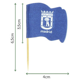 Pinchos Banderita "Madrid" 65mm (14.400 Uds)