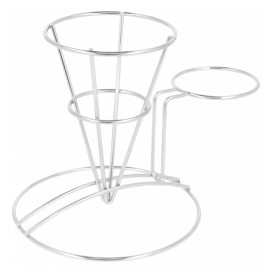 Cesta Presentación de Acero con Tarrina Ø83x127mm (12 Uds)