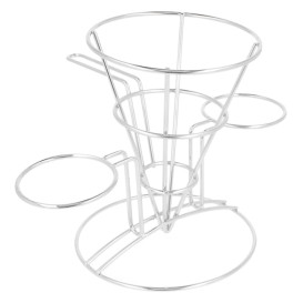 Cesta Presentación de Acero 2 Tarrinas Ø108x152mm (12 Uds)