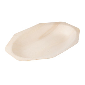 Bandeja de Madera Octogonal 20x13x2,5 cm (200 Uds)