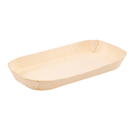 Barquilla de Madera Rectangular 14,5x7x1,3cm (200 Uds)