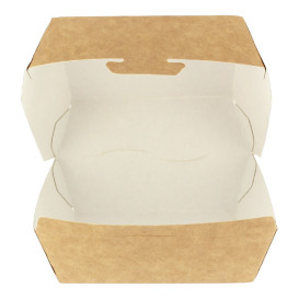 Caja Kraft para Hamburguesa 12x12x7 cm (25 Uds)