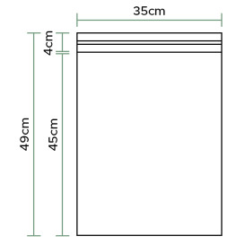 Bolsas Polipropileno CPP Solapa Adhesiva 35x45cm G160 (1000 Uds)