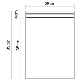 Bolsas Polipropileno CPP Solapa Adhesiva 25x35cm G160 (1000 Uds)