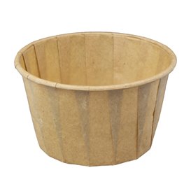 Tarrina de Papel Plisado Kraft de 120ml (5000 Uds)