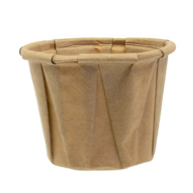 Tarrina de Papel Plisado Kraft de 22ml (5000 Uds)