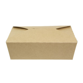 Caja Americana Kraft 19,7x14x6,5cm 1800ml (200 Uds)