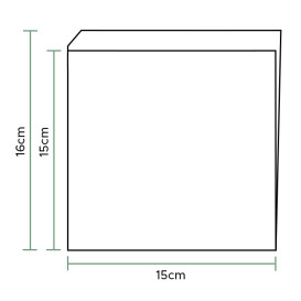 Bolsa Papel Antigrasa Abierta 2L 15x15cm (3.000 Uds)