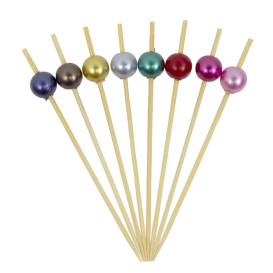 Pinchos de Bambú Perla Surtido 9cm (100 Uds)